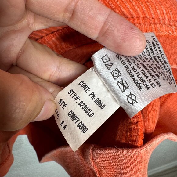 Three Square Oklahoma State Cowboys Acid Wash Orange Pullover Unisex size M - Picture 9 of 10